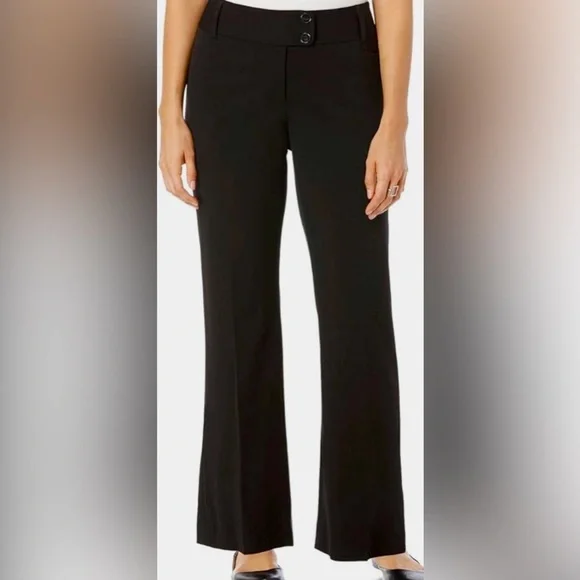 Rafaella Women's Curvy-Fit Pants - Black - Size 6 Rafaella Women's Curvy-Fit Pants - Black - Size 6